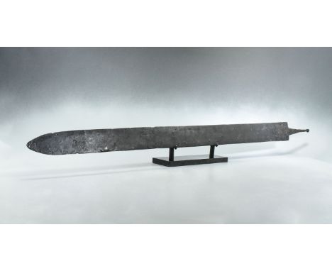  CA. 200 – 400 AD. Rare Roman Legionary sword of Spatha type.; broad parallel-sided spatha with convergent tip; rectangular-s