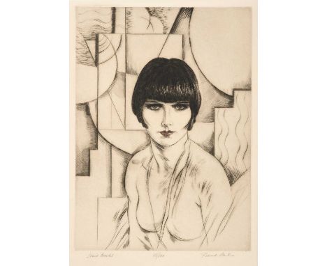 Frank Martin (1921-2005) "Louise Brooks"Signed, inscribed and numbered 86/100, etching, 41cm by 29cm (unframed)
