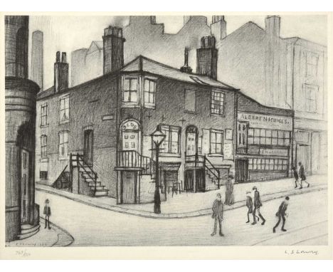 After Laurence Stephen Lowry RBA, RA (1887-1976)"Great Ancoats Street"Signed and numbered 767/850, with the Henry Donn blinds