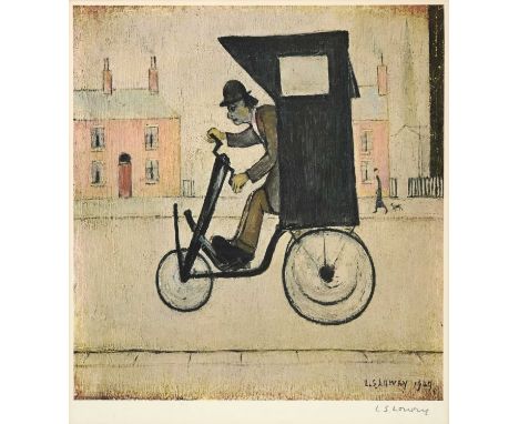 After Laurence Stephen Lowry RBA, RA (1887-1976)"The Contraption"Signed, with the blindstamp for the Fine Art Trade Guild, a 