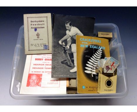 Sport, Football Programmes including local, 1950s-1970s; Cigarette and Trade Cards Various Manufacturers, sets, part sets, od