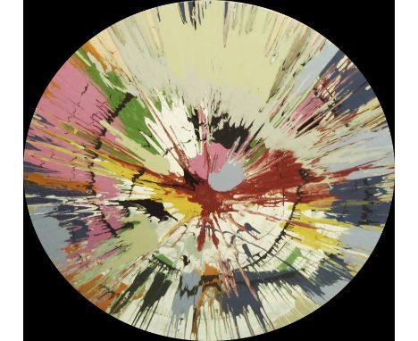 HENRY HADDOCK 'Splash 1', enamel on board, signed verso, 120cm diam. 