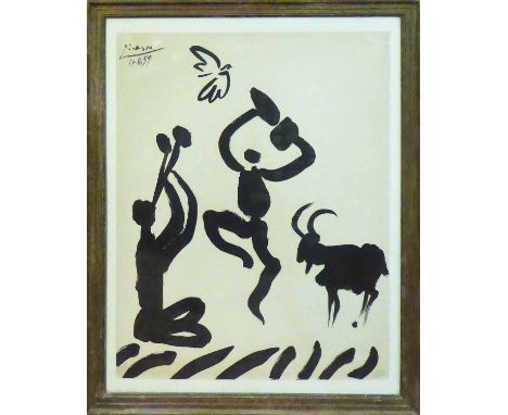 PABLO PICASSO, 'Goat Dance', lithograph, with signature and date 17.11.59 in the plate, from a limited edition of 2000, numbe