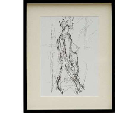 ALBERTO GIACOMETTI 'Annette Standing', lithograph, 1961, printed by Maeght, 37cm x 25cm. 