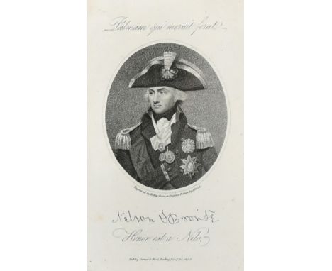 An early 19th Century stipple engraving, Portrait of Lord Nelson, published by Verner &amp; Hood, Poultry, November 30th 1805