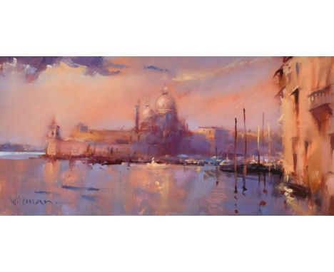 Peter Wileman (20/21st Century) 'Santa Maria Della Salute, Spring 2003' oil,  signed, inscription verso, The Hawker Gallery t