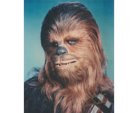 Peter Mayhew signed Star Wars Chewbacca 10x8 colour photo. Peter William Mayhew  (19 May 1944 - 30 April 2019) was a British 