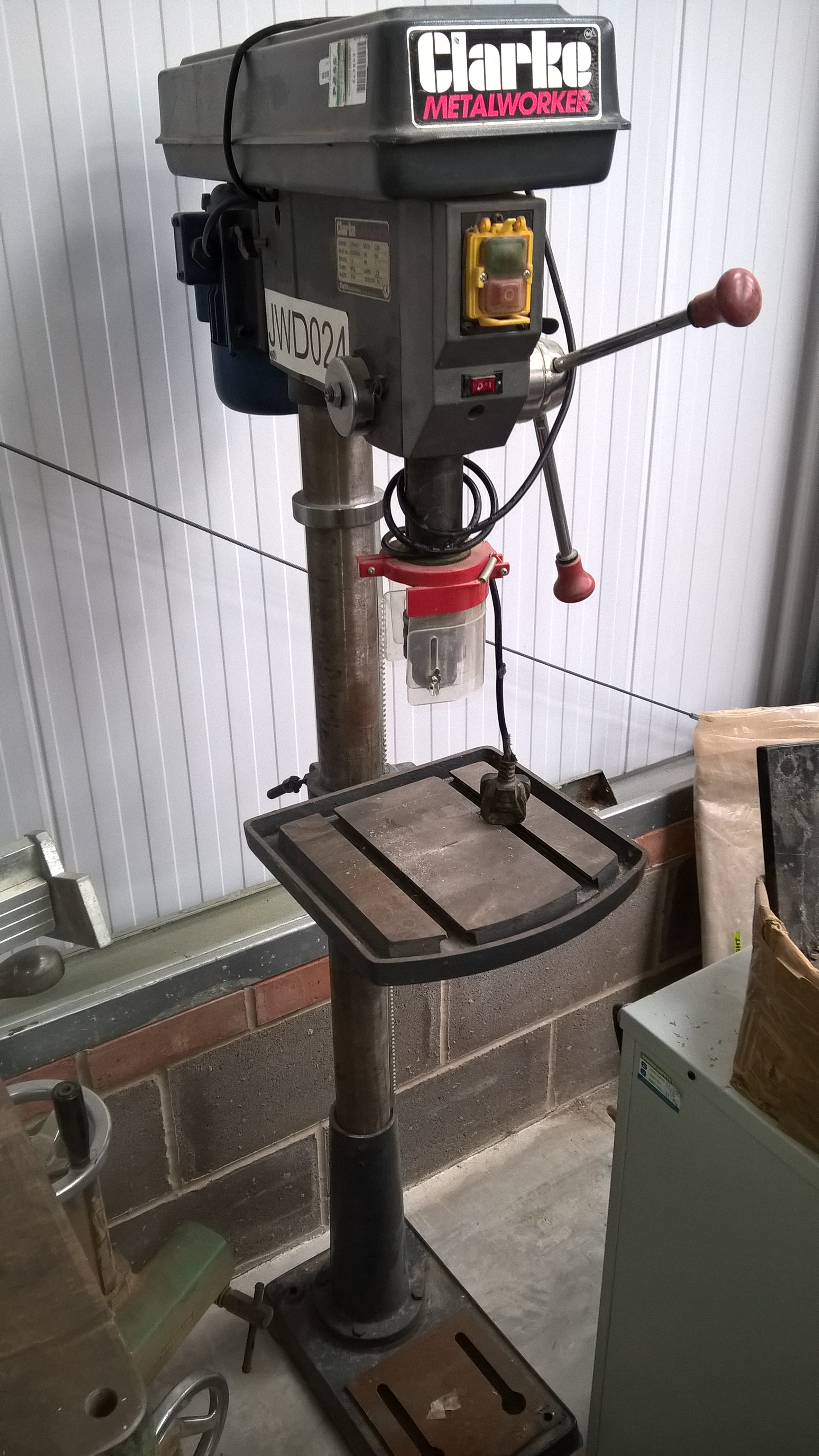 Clarke Pillar Drill Model Cdp451f Appraisal: Not Checked Serial No 