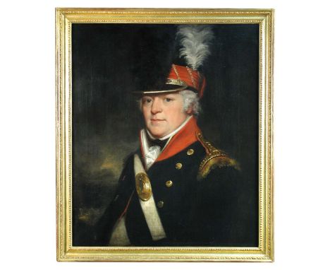 English School (18th Century)  Portrait of an officer of the Yeomanry, Mr R Parsons,1800, head and shoulders, probably of the