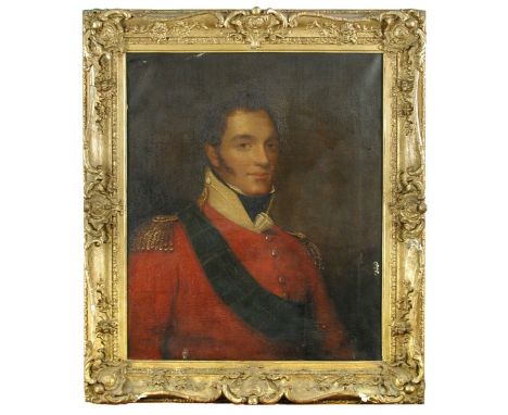 Scottish School (19th Century)  Portrait of an Officer on the regimental staff of the 78th Highlanders, head and shoulders, c