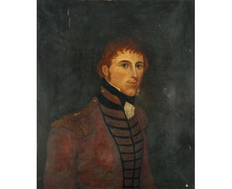 Benjamin Tartarine Leader (British, b. 1847) Portrait of Ensign William Lindsey, of the Grenadier Company of the 97th Queen's