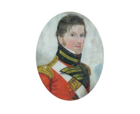 Attributed to Frederick Buck of Cork (Irish, 1771-1833) Portrait miniature of Captain Thomas Radley (of Rockville, County Cor