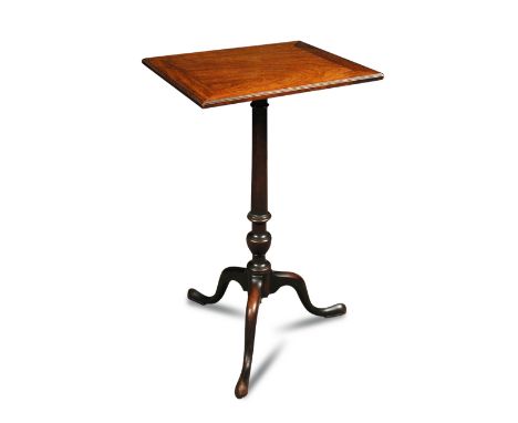 An 18th century mahogany urn table, on a tripod base 83 x 48 x 40cm (32 x 19 x 16in)  Slight timber shrinkage to the top