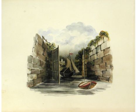 English School (19th-20th Century)  A Portfolio of watercolours and pencil studies of mainly marine and landscape interest to