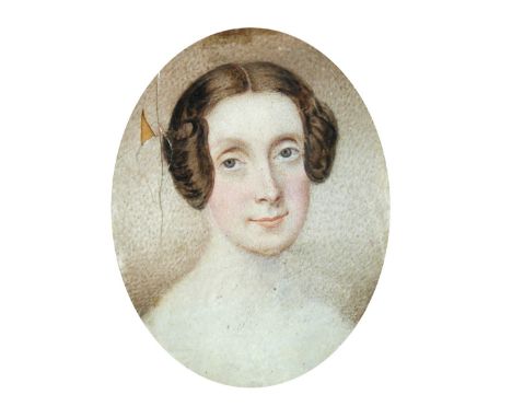 English School (18th Century) Portrait miniature of Margaret Radley, wife of Henry Leader of Mount Leader, County Cork (marri