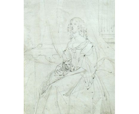 Attributed to George Vertue (British, 1684-1756) Portrait of Anne Hyde, Duchess of York (1637-71), first wife of James, Duke 