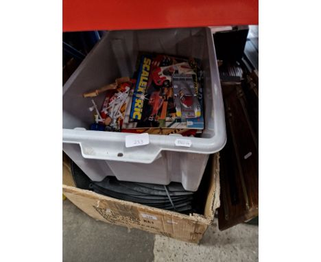 A collection of Scalextric. 