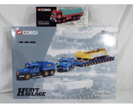 Corgi - two 1:50 scale diecast trucks comprising  18002 and 29102, models appear to be in mint condition, boxes excellent wit