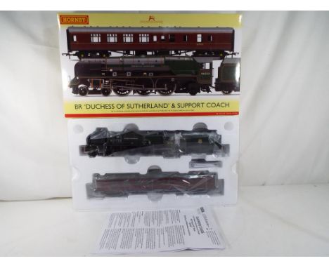 Model Railways - a pack of OO gauge Hornby trains # R3221 DCC ready consisting of BR 4-6-2 Princess Coronation Class Locomoti