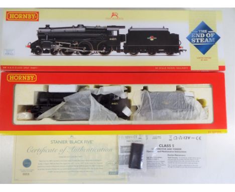 Model Railways - OO gauge Hornby steam locomotive, BR 4-6-0 Class 5 locomotive Carnforth' '44871' limited edition of 1004' # 