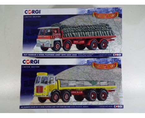 Corgi - two 1:50 scale limited edition trucks comprising CC11705 and CC11510, both models have certificates and appear to be 