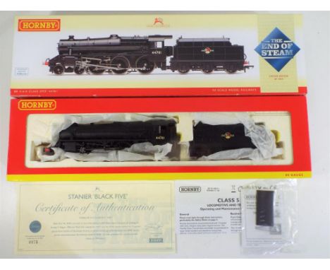 Model Railways - OO gauge Hornby steam locomotive, BR 4-6-0 Class 5 Locomotive '44781'  Limited Edition of 1104 # R2686A, DCC