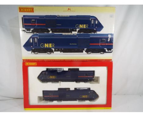 Model Railways - a pack of OO gauge Hornby GNER HST 125 Bo-Bo Diesel Class 43 locomotives # R2703 DCC ready, minimum radius 4