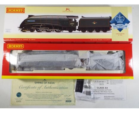 Model Railways - OO gauge Hornby steam locomotive, BR 4-6-2 Class A4, 'Empire of India' limited edition of 1000' # R3008, DCC