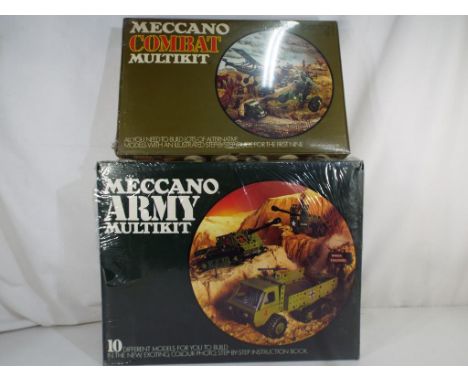 Meccano - two sets from the 1970's comprising Combat Multi Kit and Army Multi Kit, both appear still be wrapped in original c