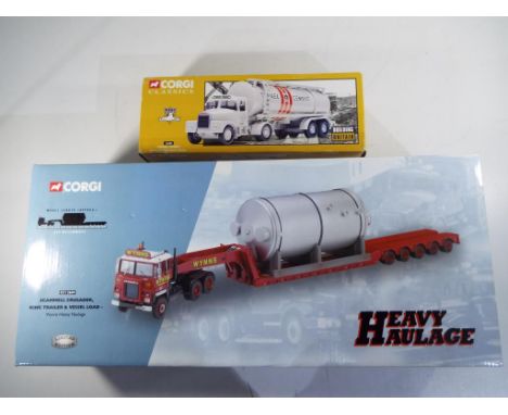 Corgi - two 1:50 scale trucks in original boxes comprising  16305 and CC12604, models appear to be in mint condition with cer