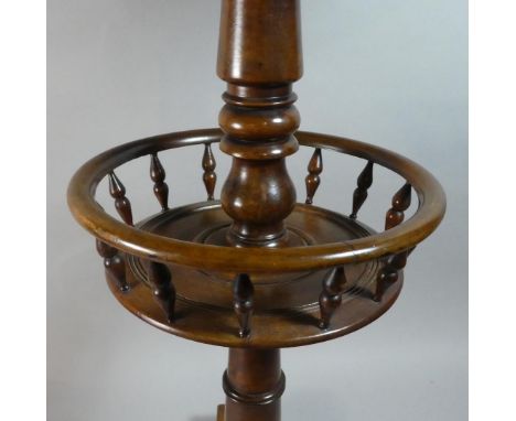 A Reproduction Octagonal Topped Occasional Table with Circular Galleried Stretcher Shelf and Triform Base with Pad Feet, 68cm