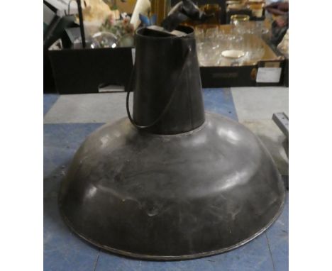 A Industrial Style Light Fitting, 49.5cm Wide 