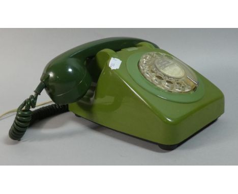A Vintage Two Tone Green Telephone 