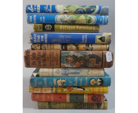A Collection of of Eleven Vintage Books, Most with Dust Covers 