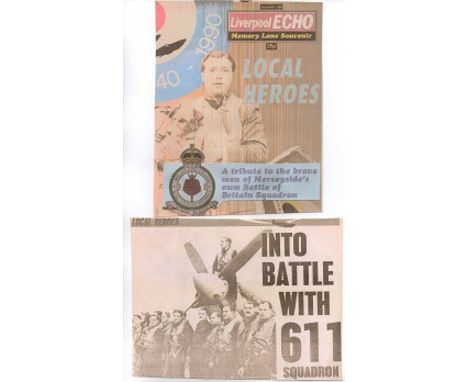 Battle of Britain Superb 28 A3 size pages September 1990 souvenir edition of the Liverpool Echo commemorating 50th Anniversar