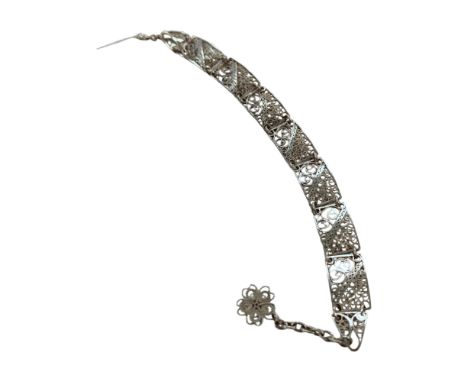 VINTAGE SILVER FILIGREE BRACELET