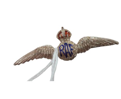 SILVER RAF BROOCH