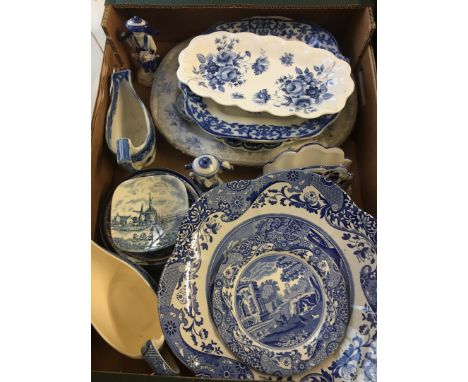 To include: Willow pattern Delft & Spode 'Italian'. 