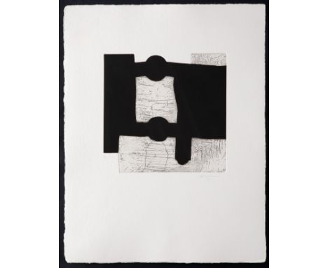 EDUARDO CHILLIDA JUANTEGUI (San Sebastian, 1924 - 2002).Untitled, from the book "Aromas", 2000.Etching on thick Velin paper, 