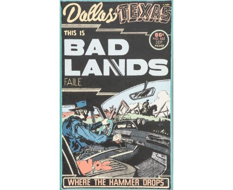 FAILE (New York, active since 1999)"Palette Hammer Drops", 2014Acrylic and ink on wood.Signed and dated on the back.Size: 51,