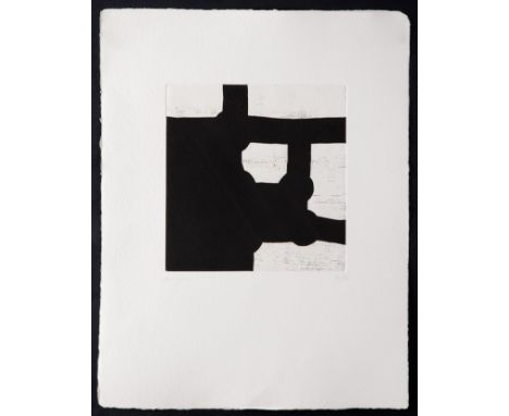 EDUARDO CHILLIDA JUANTEGUI (San Sebastian, 1924 - 2002).Untitled, from the book "Aromas", 2000.Etching on Velin paper, 60/120