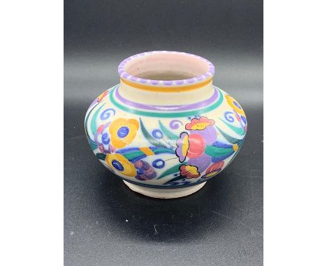 A Poole Pottery Vase 1934 Painted by Ruth Pavely (H9 cm)