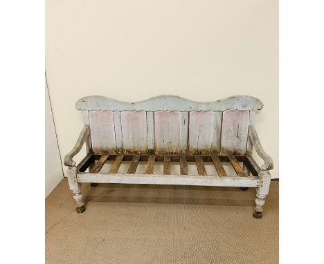 Church yard vintage garden bench (H105cm W186cm D36cm)