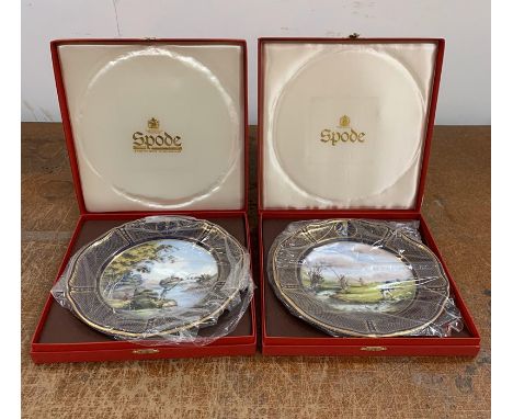 Two Boxed Limited Edition Spode Fishing Series Plates