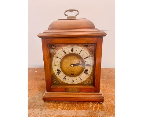 A 1940's Elliott of London eight day Westminster chime bracket clock (with key) 