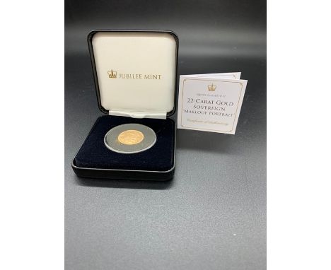 22 Carat Gold Sovereign 'Maklouf Portrait'
