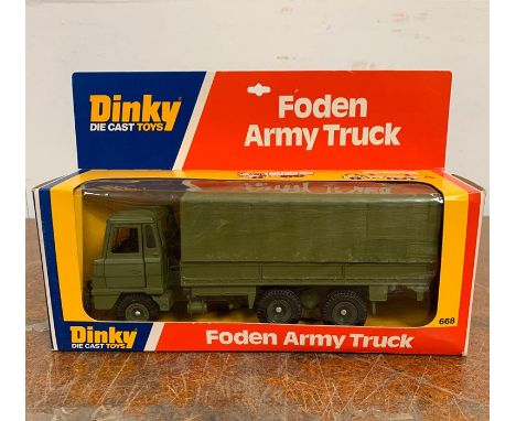 A boxed Dinky Foden Army Truck 668