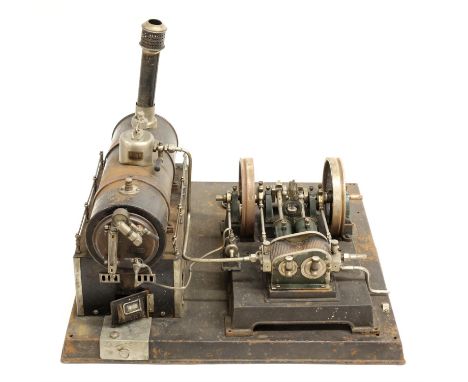 Marklin Compound Steam Engine 4158/94/11, circa 1919-1922, horizontal engine, high and low pressure cylinder, double-action s