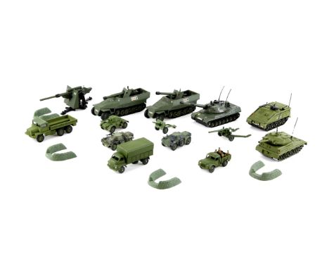 Collection of loose modern Dinky army vehicles, to include 7.5cm Tank Destroyer x2, Leopard Tank, Alvis Scorpion & Striker, a