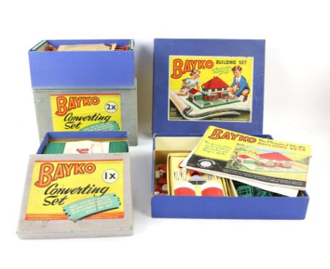 Collection of Toys including Bayko building set, two Converting sets, Corgi Queens Silver Jubilee boxed set, Meccano Combat M